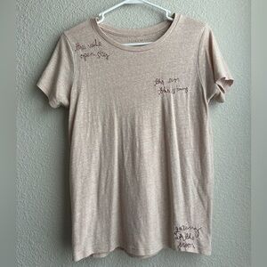 LUCKY BRAND EMBROIDERED TEE SHIRT